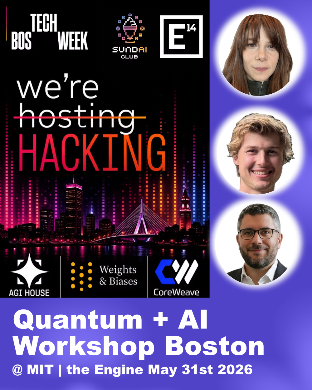 Quantum AI Workshop May 31st MIT Engine